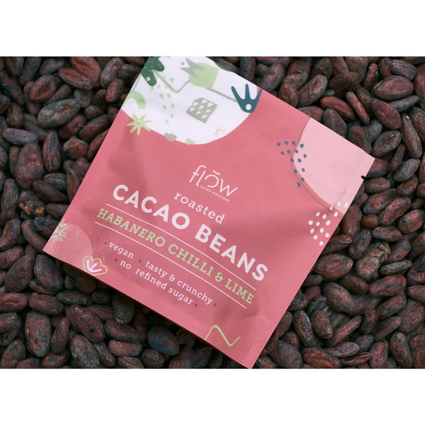 Boabe de cacao prăjite cu ardei iuți habanero & lime