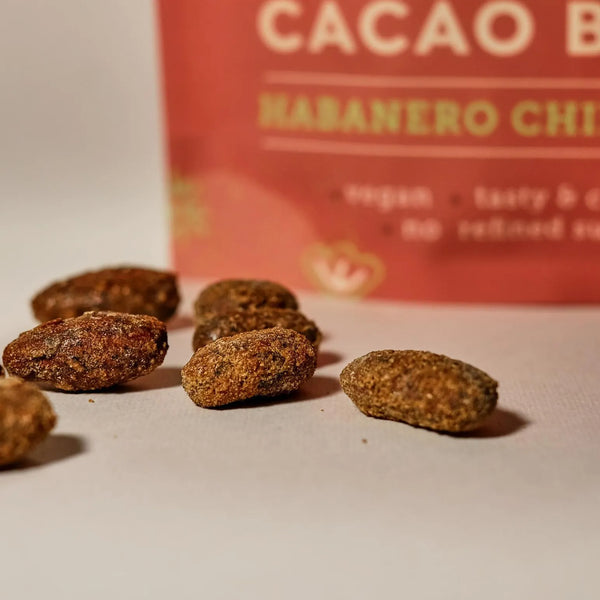 Boabe de cacao prăjite cu ardei iuți habanero & lime